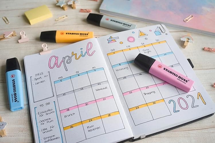 STABILO BOSS ORIGINAL Pastel - Highlighter - Pack of 6 - Milky Yellow, Creamy Peach, Pink Blush, Lilac Haze, Hint of Mint, Touch of Turquoise thumbnail 6