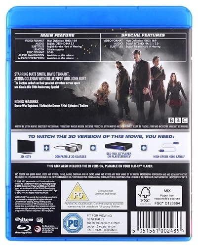 Doctor Who: The Day of the Doctor – 50th Anniversary Special [Blu-ray 3D] thumbnail 2