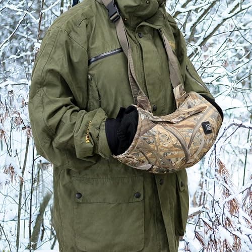 Heated Hand Muff, Electric Heating Hand Warmer Pouch, Suitable for Outdoor Hunting, Sports, Photography, Golf, Football in Cold Winter Keep Warmth (Batteries no Including) thumbnail 7