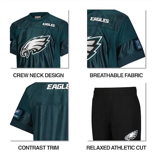 Ultra Game Youth NFL Official Super Soft Jersey & Jogger Sweatpants Set thumbnail 5