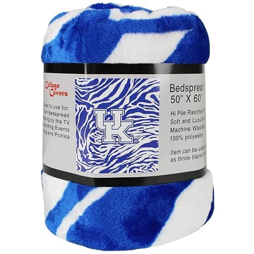 College Covers Kentucky Wildcats Raschel Throw Blanket, 60 in by 50 in thumbnail 4