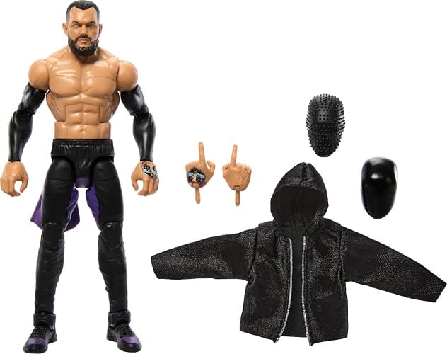 Mattel WWE Elite Action Figure & Accessories, Series #107 Finn Balor 6-inch Collectible with 25 Articulation Points & Swappable Hands thumbnail 2