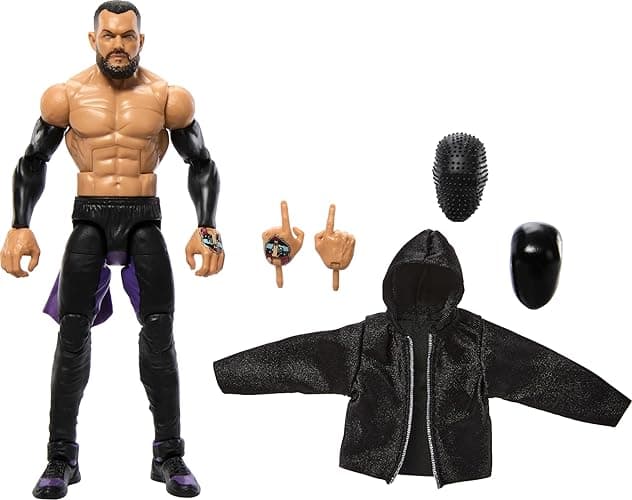 Mattel WWE Elite Action Figure & Accessories, Series #107 Finn Balor 6-inch Collectible with 25 Articulation Points & Swappable Hands - Image 1