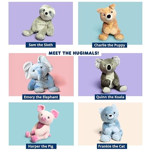 HUGIMALS Sam The Sloth 20 Inch 4.5 lb Heavy Cute Sensory Weighted Comfort Plush | Large Unscented Washable Self Care Calming Stuffed Animal for Kids, Teens and Adults thumbnail 7