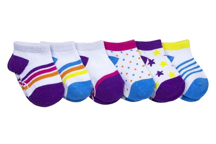 RO + ME baby-girls 6-pack Socks - Image 1