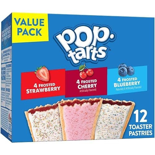 Pop-Tarts Toaster Pastries, Breakfast Foods, Kids Snacks, Value Pack, Fruit Lover's Variety Pack, 20.3oz Box (12 Pop-Tarts) - Image 1