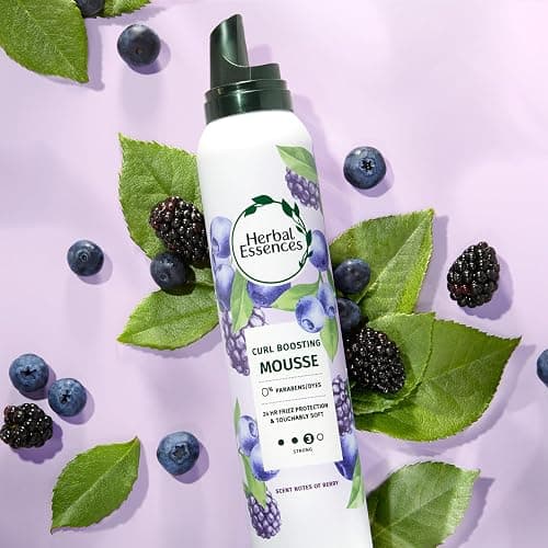 Herbal Essences Curl Boosting Mousse, Frizz Control for Curly & Wavy Hair, Long-Lasting Hold with Berry Scent, Paraben & Dye-Free, Cruelty-Free, 6.8 Fl Oz Each, 3 Pack thumbnail 9