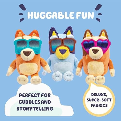Bluey Big Heeler 4WD and Family Toddler Toy Car, Bingo and Chilli Plush Buddies, Opening Hood Storage, Car Toys for Kids 3+, Amazon Exclusive thumbnail 6
