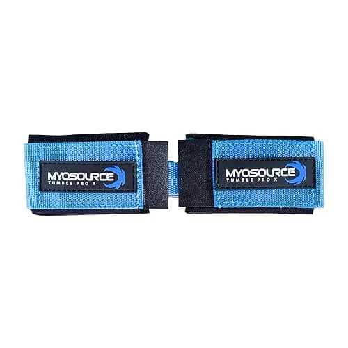 Myosource Kinetic Bands Tumble Pro X Ankle Straps Kit – Cheerleading Standing Tumbling Equipment, Gymnastics Backhandspring Trainer – Includes Flexibility Stunt Stretch Strap – Blue, Pink, Purple thumbnail 9
