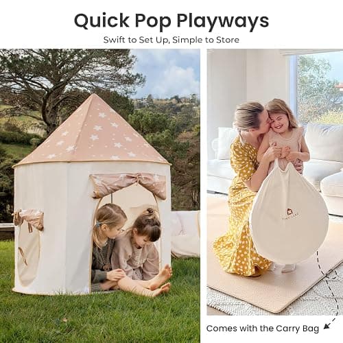 Tiny Land Kids Play Tent with Tunnel, Pop Up Play Tent with Ball Pits for Toddlers, Baby Tent with Carry Bag, Toddler Tents Indoor thumbnail 6