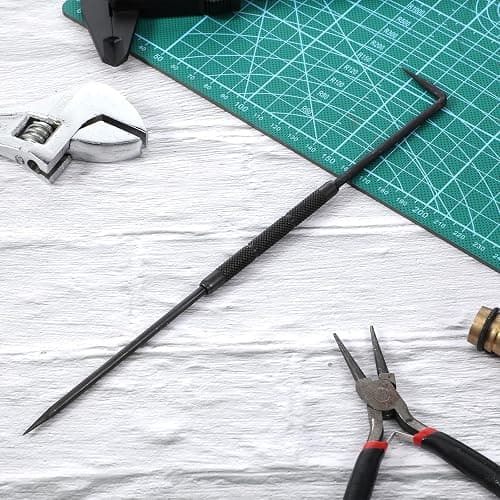FdcLixuvol Double Pointed Scriber, 10 Inch Metal Scribe Tool Carbide Scribe Steel Point for Welding Marking Pen Glass Metal Sheet Ceramics (Black) thumbnail 7