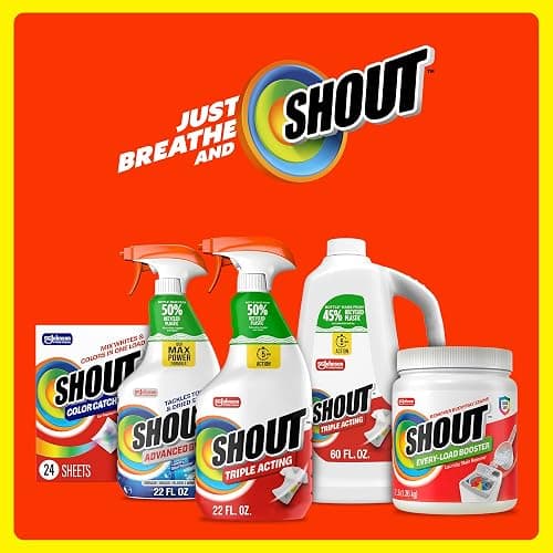 Shout Active Enzyme Laundry Stain Remover Spray, Triple-Acting Formula Clings, Penetrates, and Lifts 100+ Types of Everyday Stains - Prewash Spray 22oz thumbnail 9