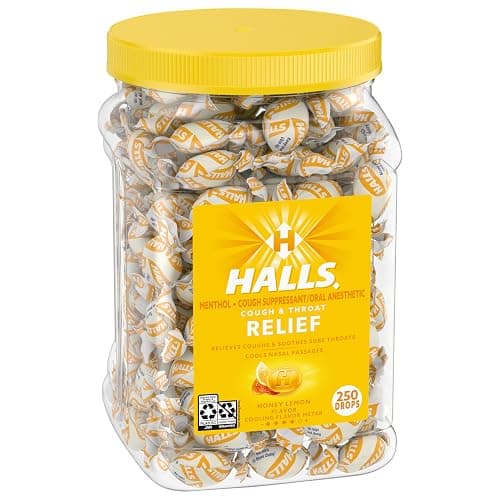 HALLS Relief Honey Lemon Cough Drops, Bulk Cough Drops, 250 Drops thumbnail 11