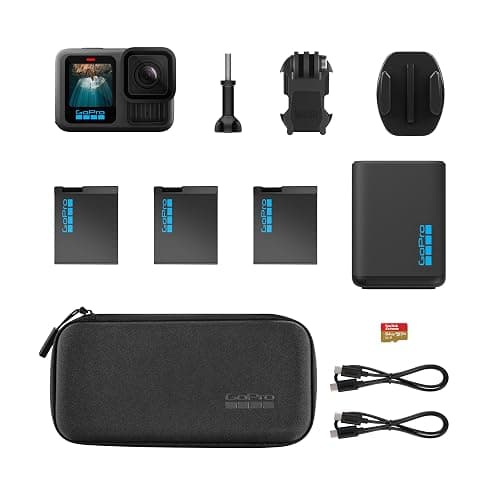 GoPro HERO13 Black Extended Power Bundle - Includes Dual Battery Charger, 3 Enduro Batteries, 64GB SanDisk microSD Card, Camera Case thumbnail 2