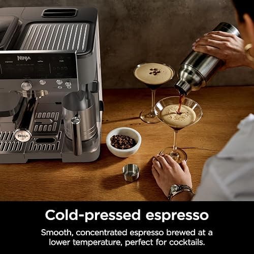 Ninja Luxe Cafe Premier Series, Espresso Machine, Drip Coffee, Rapid Cold Brew, Integrated Grinder, Hands-Free Frother, with Knock Box, Water Filter, Cleaning Tablets, Descaler, ES601GM thumbnail 11
