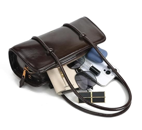 Women's shoulder bag, spacious multi pocket bag, women's crossbody bag, fashionable handbag, top handle, shoulder bag thumbnail 7