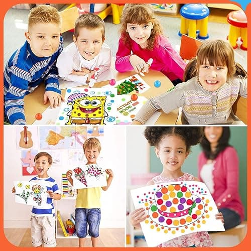 Dot Markers for Toddlers Kids Preschool, Bingo Daubers Washable Art Markers 8 Colors, Toddlers Arts and Crafts Supplies, Kids Painting Drawing Coloring Supplies, Dot Paint Craft Kit Preschool Learning thumbnail 5