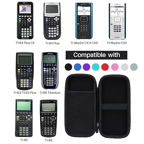 Lebakort Hard Case Compatible with Texas Instruments TI-84 Plus CE/TI-84 Plus/TI-84 Evo/TI-Nspire CX II CAS/TI-Nspire CX II/TI-83 Plus/TI-89/TI-85/TI-86 Color Graphing Calculator (Iris Purple Case) thumbnail 5