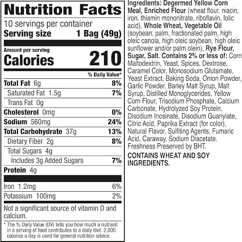 Chex Mix Snack Mix, Traditional Original Recipe, Multipack, Pub Mix Snack Bags, 10 Ct, 17.5 oz thumbnail 2