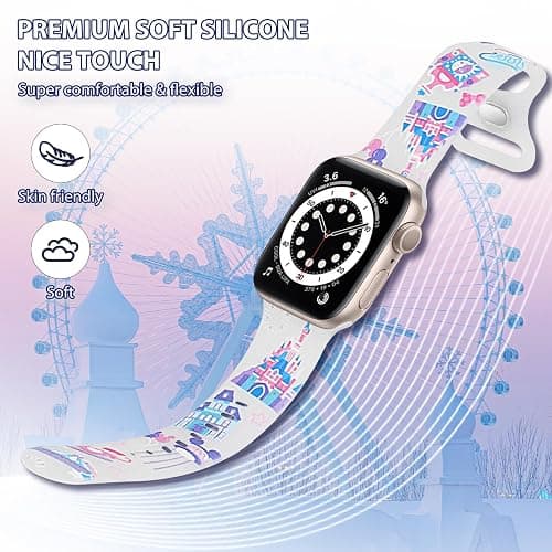 Cute Cheetah Strap for Apple Watch Bands 38mm 40mm 41mm 42mm 44mm 45mm 46mm 49mm, Soft Leopard Silicone Bracelet for iWatch Band Series 11 10 9 8 7 6 5 4 3 2 1 SE Ultra Women Girl thumbnail 4