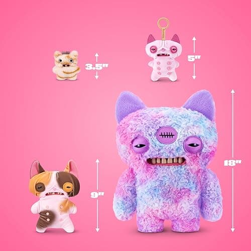Fuggler Nipple Fuggs 9 Inch Plush Collectible (Wrinkle McStinkles) by ZURU | Funny Ugly Monster with signature teeth, soft & huggable collectible plush, for fans & collectors, gift for tweens & teens thumbnail 3