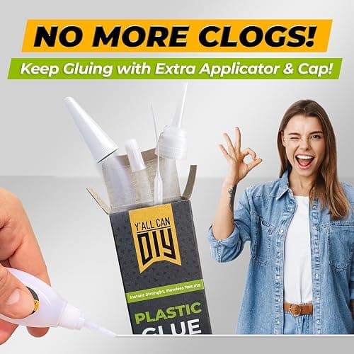 Y'allCanDiy Super Glue for Plastic 2 Pk x .7 Oz (20g) – Cyanoacrylate Based Heavy Duty CA Glue for Legos, Miniatures, PLA, 3D Printing, Toys, ABS, PVC, DIY Kits thumbnail 6
