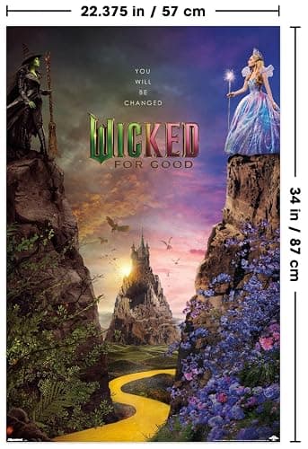 Trends International Wicked: For Good (2025) - Cliff One Sheet Wall Poster, 34L x 22.4W, Unframed Version thumbnail 3
