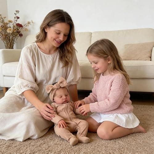 Zero Pam Realisitc Reborn Baby Dolls 19 Inches Silicone Baby Doll with Soft Cloth Body, Lifelike Babys Doll Girl,Real Life Reborn Dolls That Look Real Newborn Babies with Accessories thumbnail 2