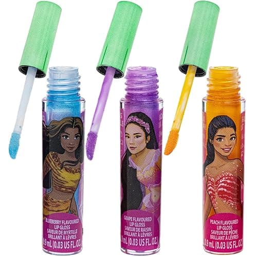 Disney The Little Mermaid 7 Piece Vegan Plant Based Party Favor Lip Gloss Makeup Set for Girls Kids Toddlers, Toys Gift for 3 4 5 6 7 8 9 10 11 12 Years Old Kid thumbnail 7