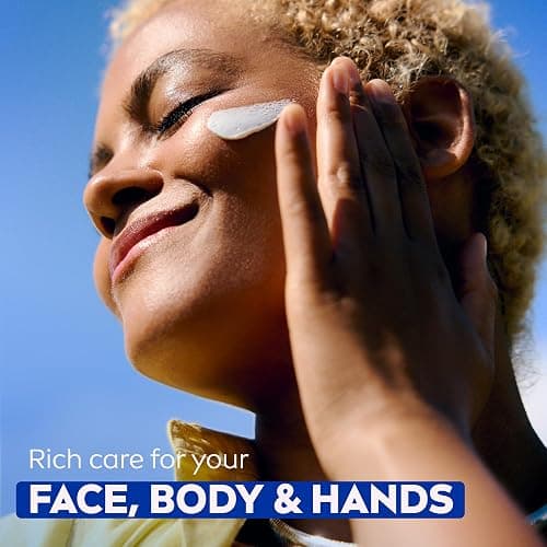 NIVEA Creme Face, Hand and Body Moisturizer Cream, Rich Body Cream for Dry Skin with Provitamin B5, Fast-Absorbing and Non-Comedogenic, For Daily Use on All Skin Types, 16 Oz Jar thumbnail 7