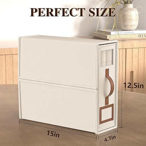 BigPonPon 6 Pack Bed Sheets Organizers And Storage (King Size),Foldable Sheet Organizer With Handle For Linen Closet,Bedding Organizer Storage For Sheets, Duvet Cover (Beige, XCDSN-002 thumbnail 2