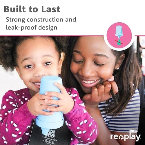 Re-Play Spill-Proof Sippy Cups - Reusable 10 Oz Set of 6, Dishwasher & Microwave Safe, Made in USA, Fairytale thumbnail 6