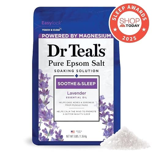 Dr Teal's Epsom Salt Soaking Solution, Soothe & Sleep, Lavender, 3lbs thumbnail 2