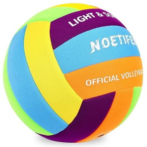 Noetifex Soft Volleyball-Super Soft Fabric Light Volleyball for Indoor Practice Safe and Quiet Kids Youth Beginners House Yard Training Practice Games(Deflated) thumbnail 8