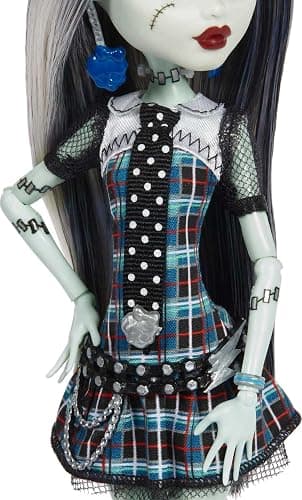 Monster High Frankie Stein Reproduction Doll Wearing Original Fashion & Shoes with Pet, Display Stand & Accessories, 10-5-inch Collectible Toy thumbnail 4