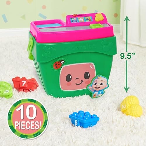 CoComelon Veggie Fun Learning Basket, Pretend Play Food, Preschool Learning and Education, 10-pieces, Music and Sounds, Kids Toys for Ages 18 Month by Just Play thumbnail 2