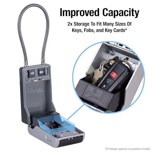 Master Lock High Capacity Key Lockbox, Combination Dial, Removable Cable thumbnail 5