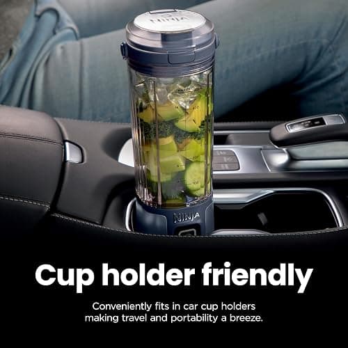 Ninja BC151BK Blast Portable Blender, Cordless, 18oz. Vessel, Personal Blender-for Shakes & Smoothies, BPA Free, Leakproof-Lid & Sip Spout, USB-C Rechargeable, Dishwasher Safe Parts, Black thumbnail 8