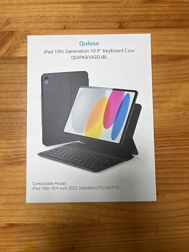 Qulose Keyboard Case for iPad(A16) 11th Generation 11 inch 2025/ 10th Generation 10.9" 2022 iPad Case with Keyboard, Slim Magnetic Bluetooth Folio Cover, Type C Charging, UK Layout, Black thumbnail 8