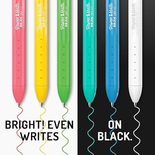 Paper Mate InkJoy Gel Pens Ultimate Pack, Retractable Pens, Featuring Classic, Bright!, and Metallic Pens, Assorted, 30 Count thumbnail 5