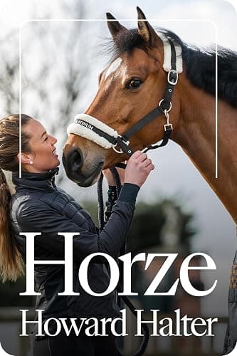 HORZE Howard Soft Fleece Padded Adjustable Polyester Horse Halter - Black - Horse thumbnail 7