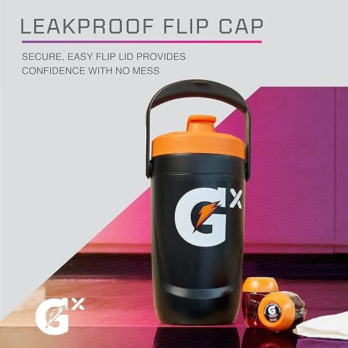 Gatorade Gx Performance Jug, 64oz, Leakproof, Non Slip Grip, Great for Athletes, Navy thumbnail 5