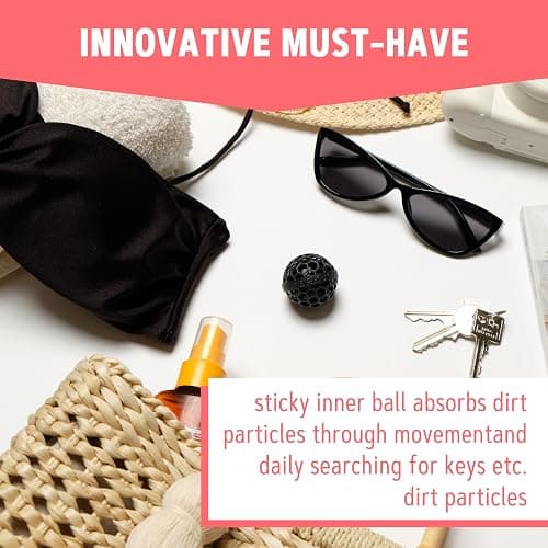 Sauberkugel - The Clean Ball - The clever way of cleaning purses, bags, backpacks and school bags (Black) thumbnail 6