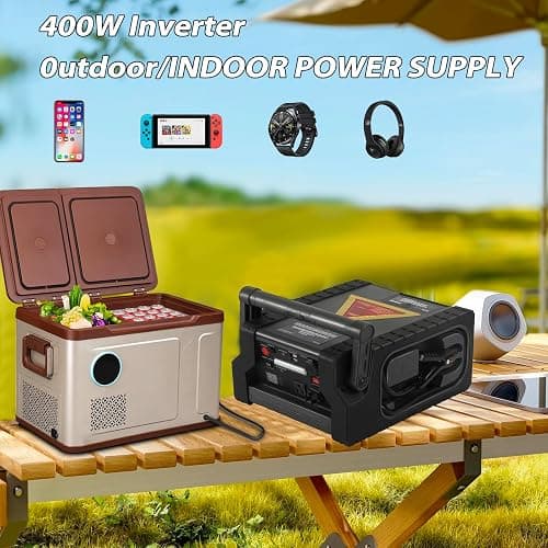 2000A Car Battery Jump Starter with Air Compressor 12V Battery Jumper Box Car Start Booster Up to 10L Gas/8L Diesel Engines with 400W AC Inverter, LED Light thumbnail 3