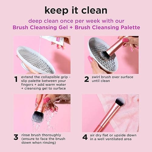 Real Techniques Brightening Concealer Makeup Brush, Viral Kitten Paw Brush Conceals Under Eyes, & Imperfections, Cover Dark Circles, For Brightener & Concealer, RT 242 Brush, Cruelty-Free, 1 Count - Brightening Concealer & Eye Creams Makeup Brush, 1PC thumbnail 9