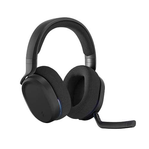 Fractal Design Scape Dark - Wireless PC Gaming Headset - Detachable Flip-to-Mute Microphone with Noise Cancellation - Battery Life Up to 40 Hours - Configurable Ambient Lighting - Black thumbnail 8