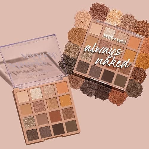 wet n wild Always Naked Palette, Nude Neutral Eye Makeup, Blendable, Warm And Cool Nude Pigments, Matte, Shimmer, Glitter, Creamy Smooth thumbnail 3