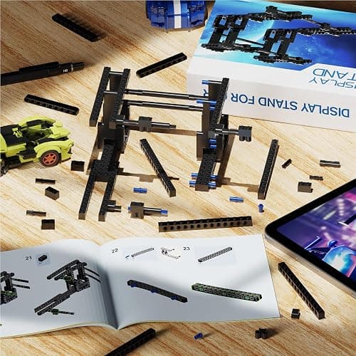 Display Stand for Lego Speed Champions Building Kit, 2 Layer Stand for Lego Car 77242 76923 76934 77240 77239 76914 76917 Model with Driver's Display, Collectible Gifts for Adults thumbnail 6