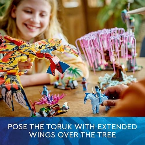 LEGO Avatar Toruk Makto & Tree of Souls 75574 Building Set - Movie Inspired Toy Set with Jake Sully and Neytiri Minifigures, Direhorse Animal Figure, Glow in The Dark Pandora Adventure thumbnail 4