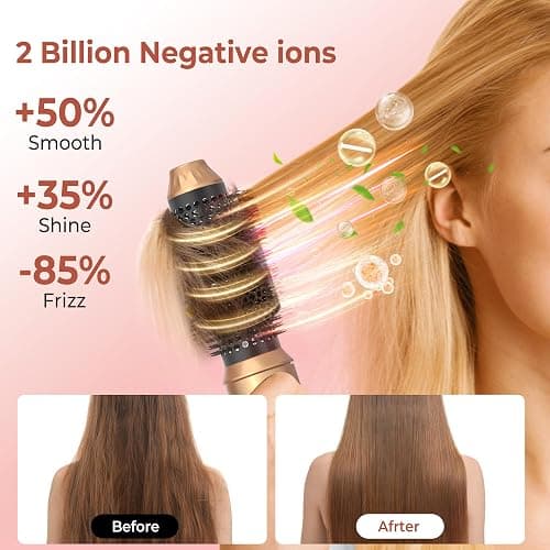 Air Styler 5 In 1 Magic Styler Avec 1000W Seche Cheveux, Brushing Brosse Soufflante, Auto Boucleur a Air, Brosse Soufflante Lissante, pour Sécher, Boucler, Lisser thumbnail 6
